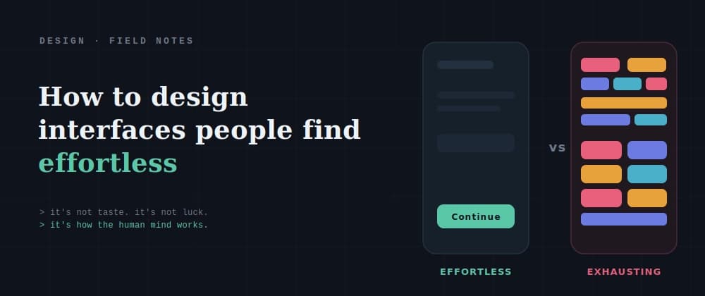 How to Design Interfaces People Find Effortless (Using Real Science)