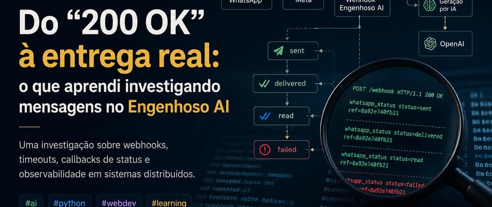 Do “200 OK” à entrega real: o que aprendi investigando mensagens no Engenhoso AI