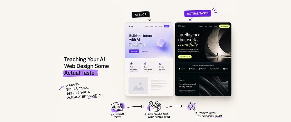 Teaching Your AI Web Design Some Actual Taste
