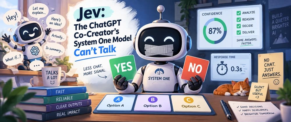 Jev: The ChatGPT Co-Creator's System One Model Can't Talk