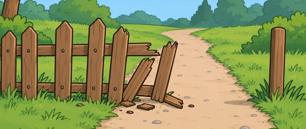 Chesterton's half-implemented fence that he built just in case