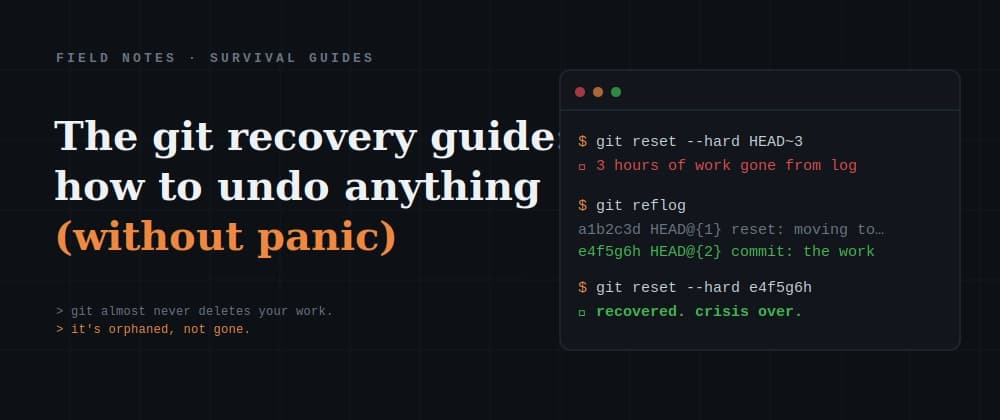 The Git Recovery Guide: How to Undo Anything (Without Panic)