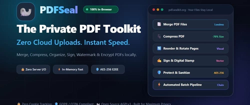 How I Built a 100% Client-Side PDF Toolkit with Zero Cloud Uploads
