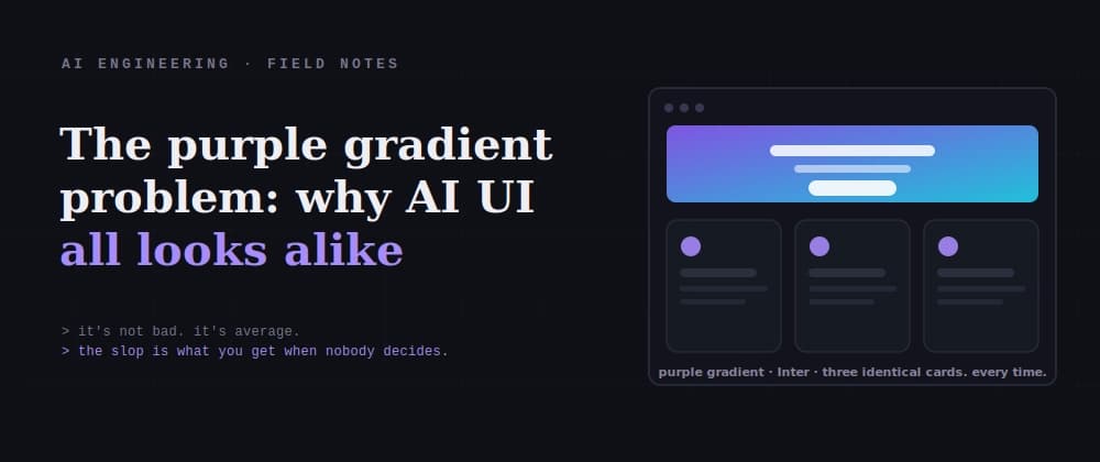The Purple Gradient Problem: Why AI UI All Looks Alike (and How to Fix It)
