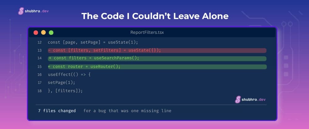 The Code I Couldn't Leave Alone
