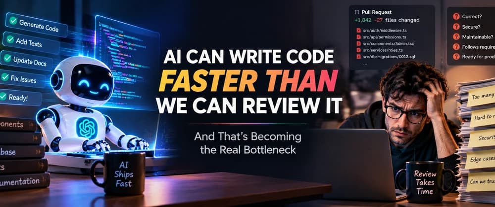 AI Can Write Code Faster Than We Can Review It — And That’s Becoming the Real Bottleneck
