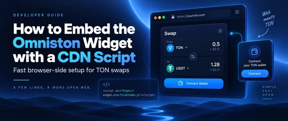 How to Embed the Omniston Widget with a CDN Script