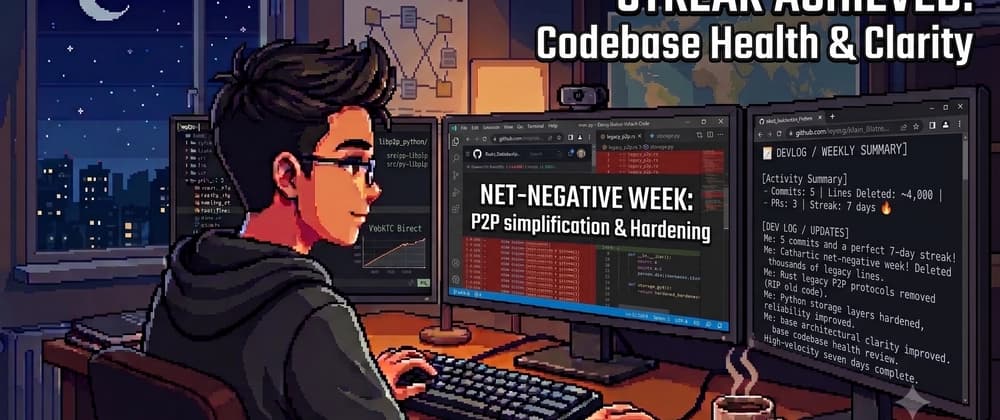 Dev log #22 Tearing out the old: Deleting 3,800 lines of legacy p2p code