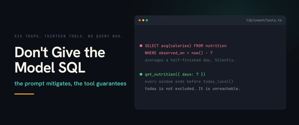 Don't Give the Model SQL