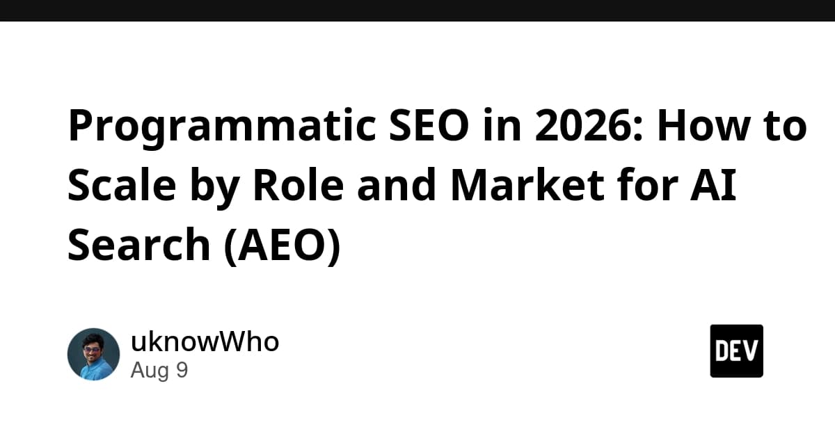 Programmatic SEO in 2026: How to Scale by Role and Market for AI Search (AEO)