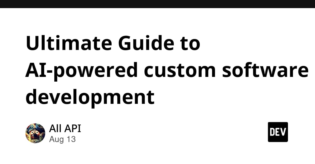 Ultimate Guide to AI-powered custom software development