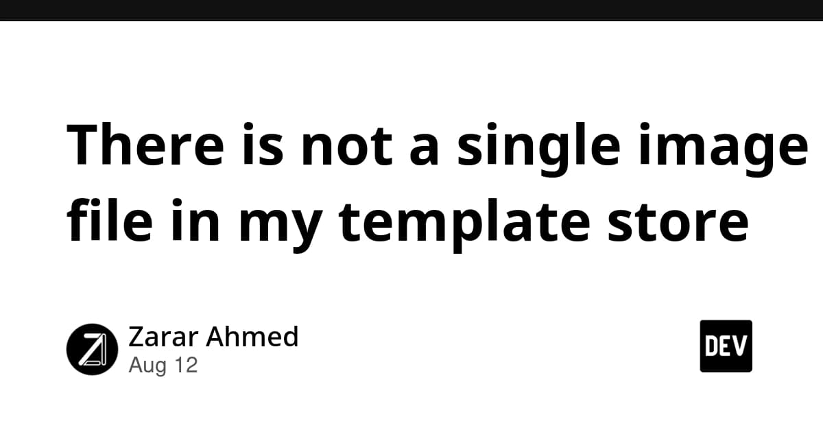 There is not a single image file in my template store