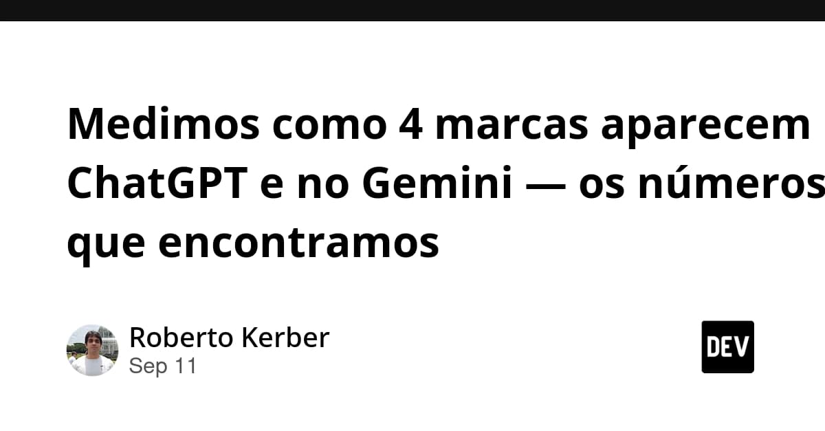 Medimos como 4 marcas aparecem no ChatGPT e no Gemini — os números que encontramos